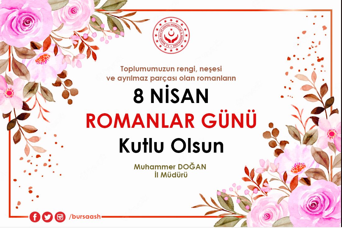 İl Müdürümüz Muhammer DOĞAN’ın Dünya Romanlar Günü Mesajı