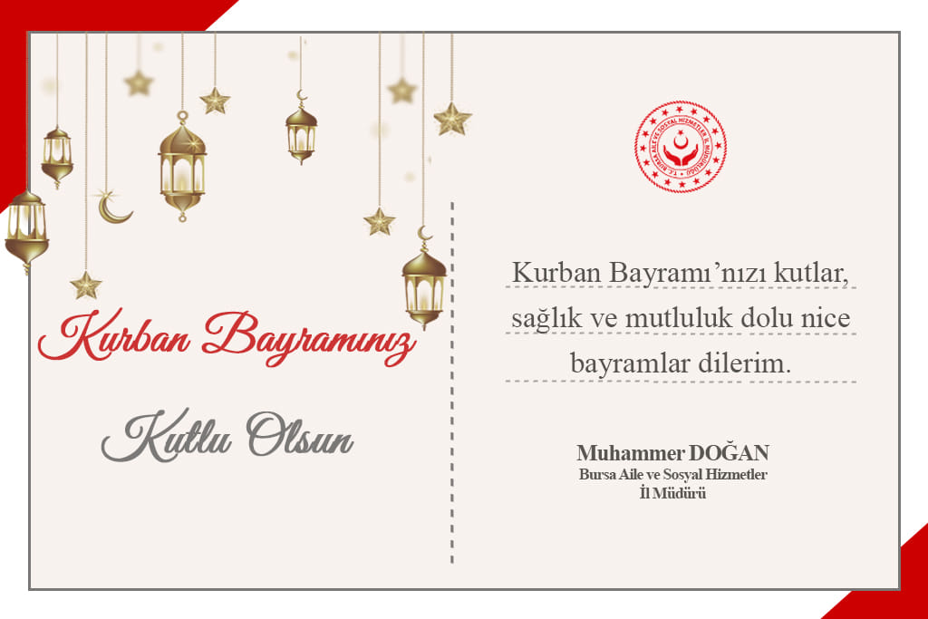 İl Müdürümüz Muhammer DOĞAN’ın Kurban Bayramı Mesajı
