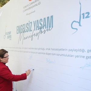 Our Minister Derya Yanık attended the 12th Barrier-Free Life Fair and Awareness Summit Presentation Meeting - fotoğraf 2