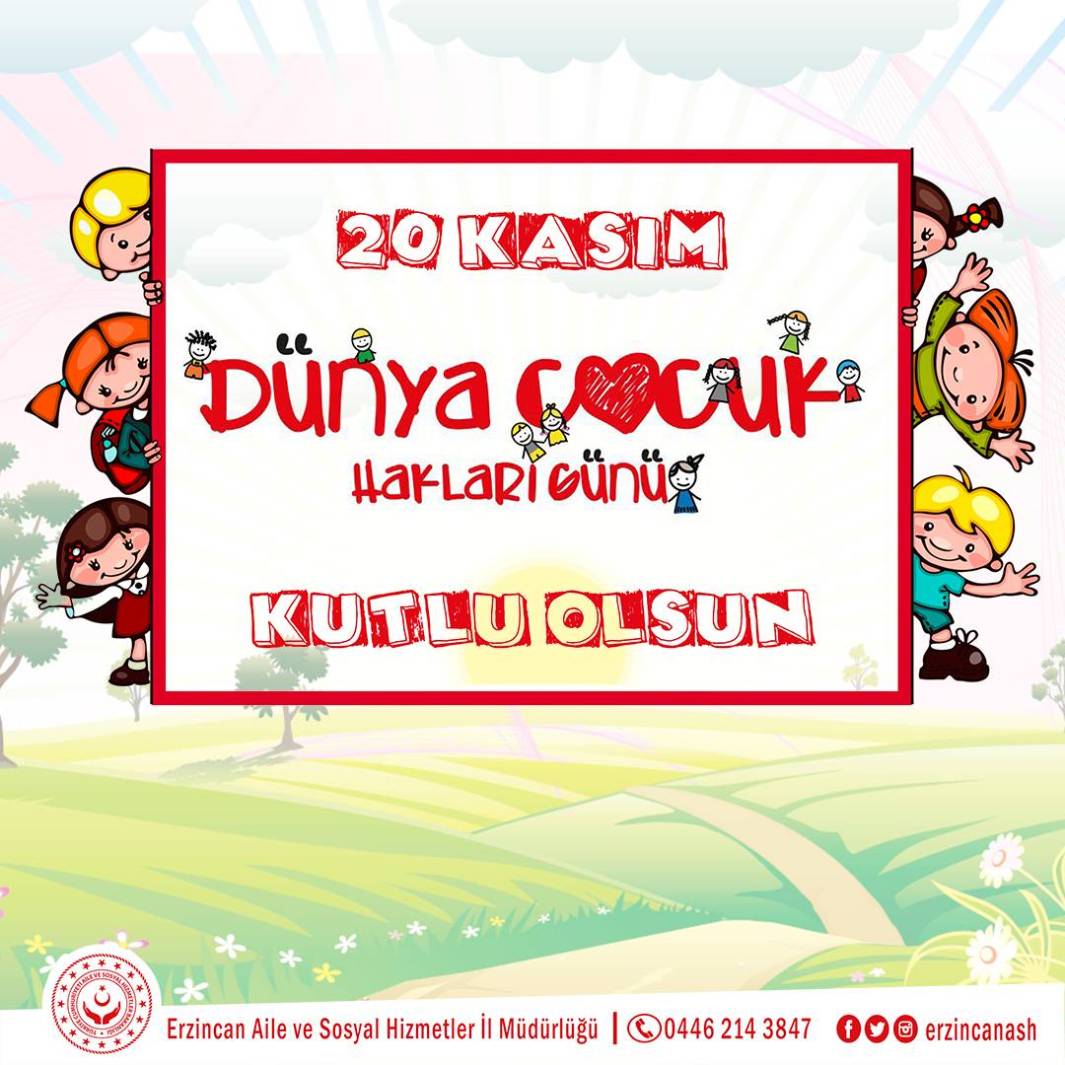 İl Müdürümüz Serdar Demirci'nin 20 Kasım Dünya Çocuk 