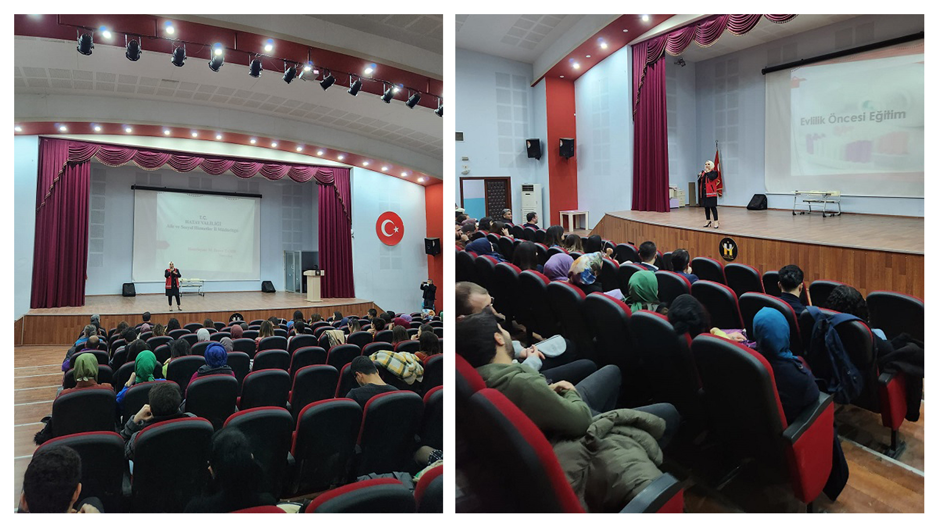 Kırıkhan Şehit Hurşit Uzel Ortaokulunda ‘’Evlilik Öncesi Eğitimi” konulu seminer verildi. 