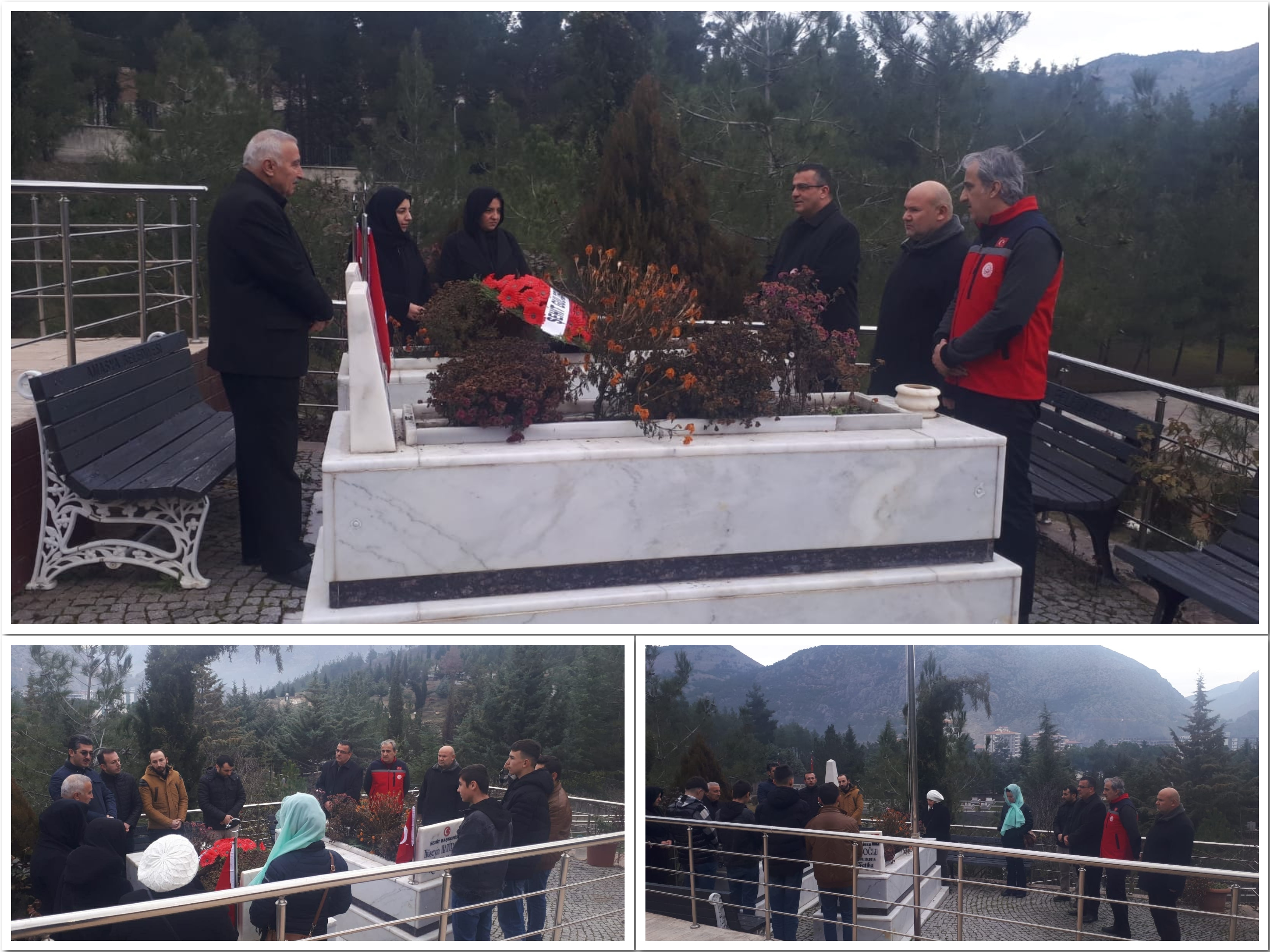 Şehit Özel Harekat Polisi Gültekin TIRPAN'ın Sene-i devriyesinde kabri başında ailesi ile birlikte dualar ettik