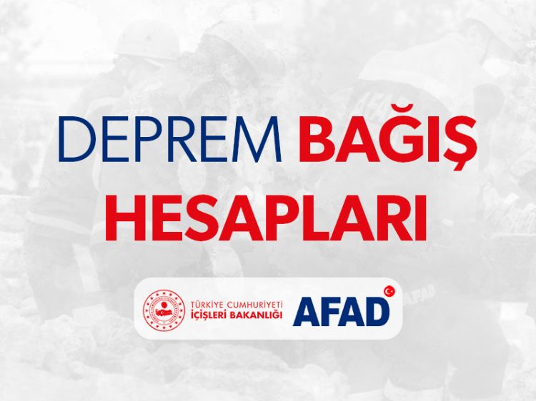 Deprem Bağış Hesapları