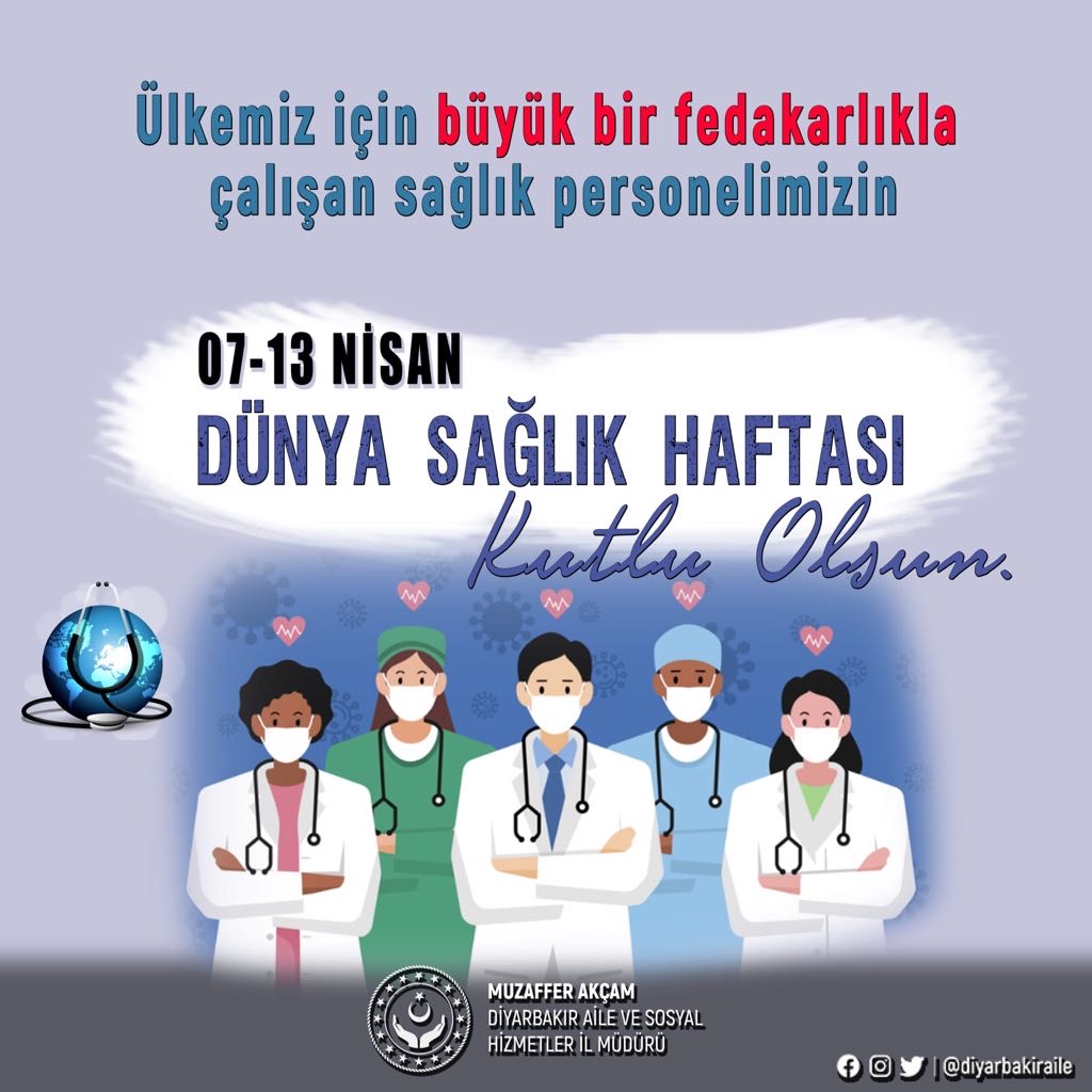 İl Müdürümüz Sn. Muzaffer AKÇAM'ın Sağlık Haftası Mesajı