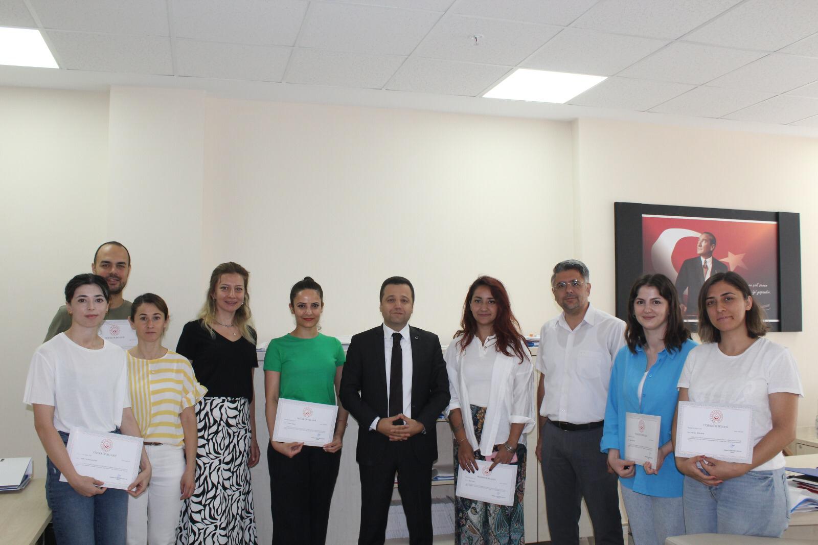 Sayın Bakanımızdan Psiko Sosyal Ekibimize Teşekkür Belgesi