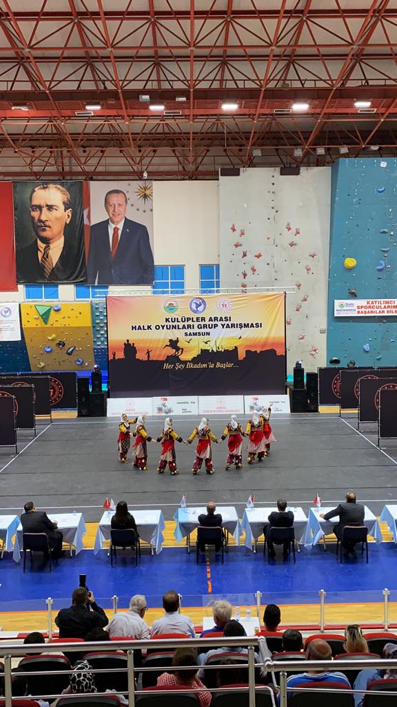 Samsun İlimizde Düzenlenen Halk Oyunları Gurup Yarışmalarına Katıldık
