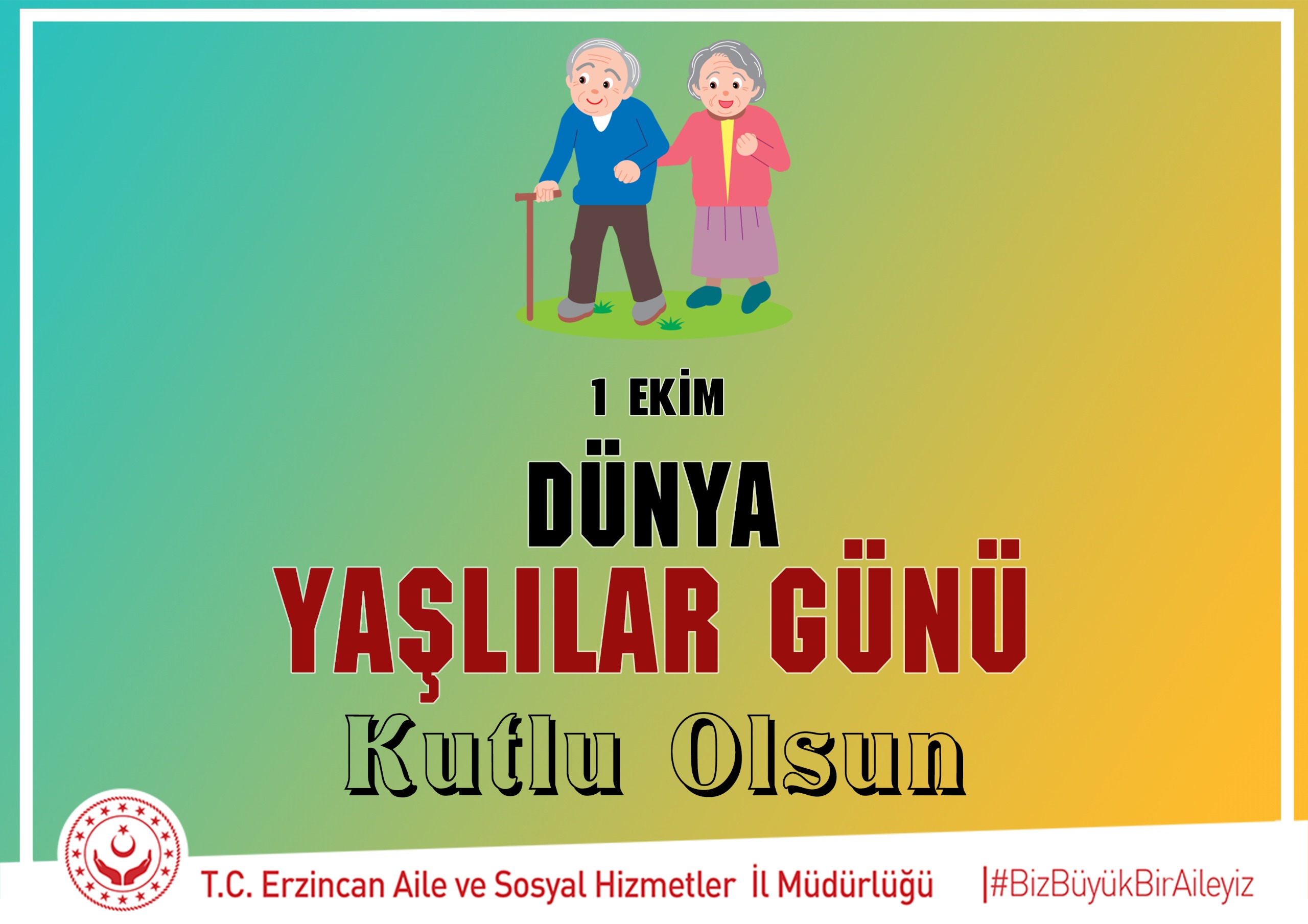 İl Müdürümüz Serdar Demirci’nin 1 Ekim Dünya Yaşlılar Günü Mesajı         