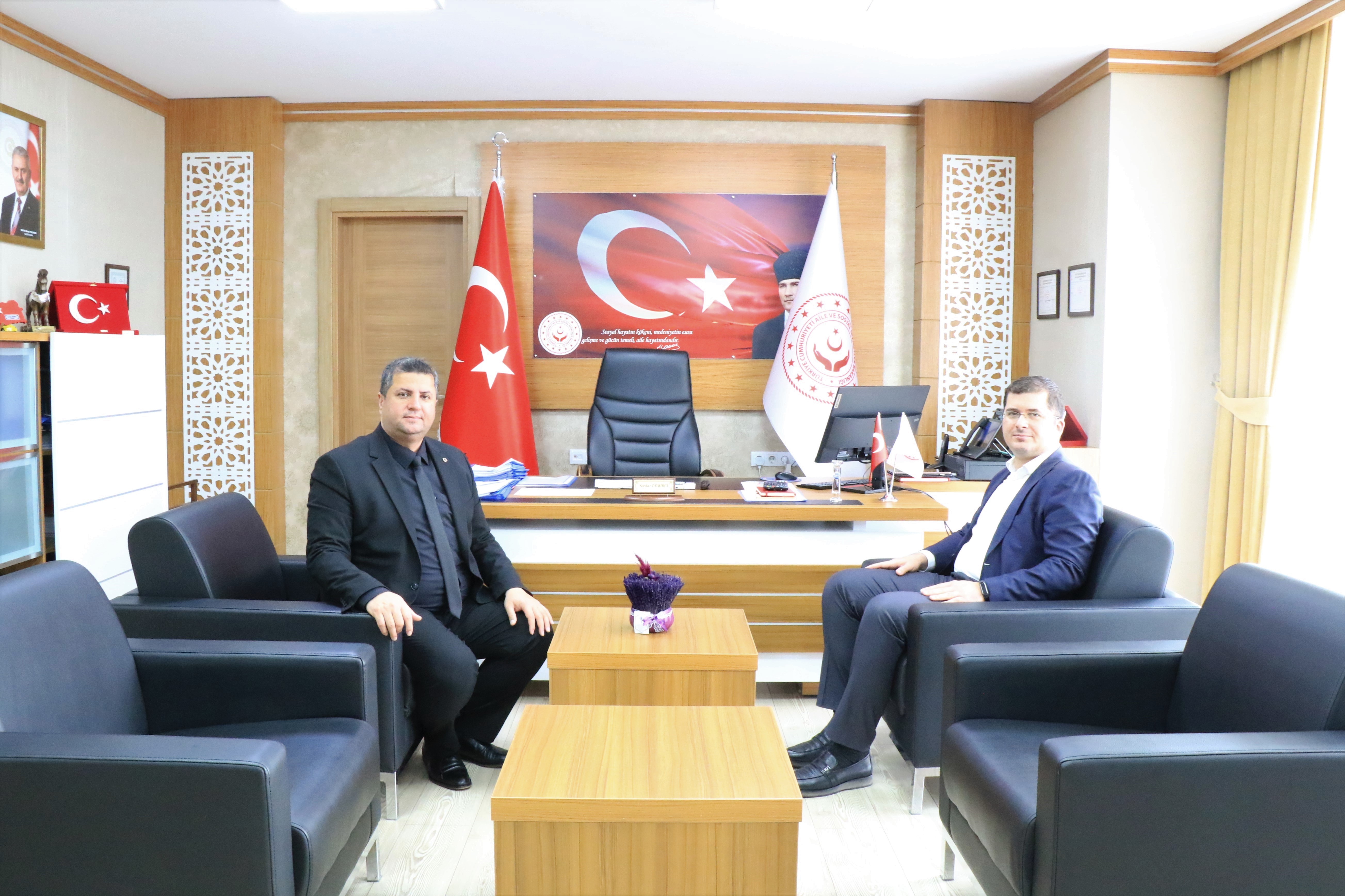 Vali Yardımcısı Sayın Ömer Özbay, İl Müdürümüz Sayın Serdar Demirci’yi Ziyaret Etti