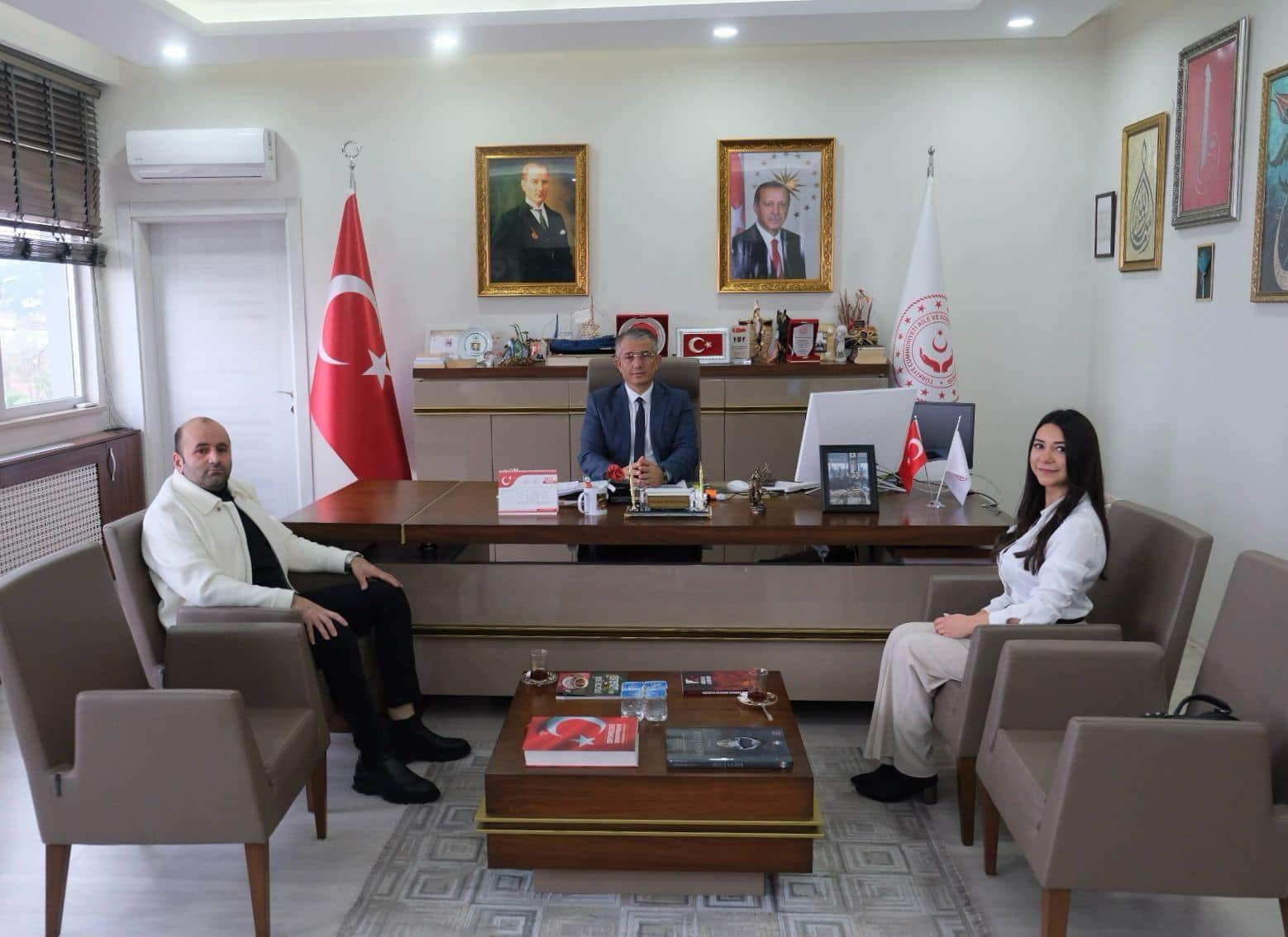 Giresun MADO BAKARLAR GRUP sahibi Gökhan Bakar ve MADO müdüresi Elif Agci Elevlioglu il müdürlüğümüzü ziyaret ettiler