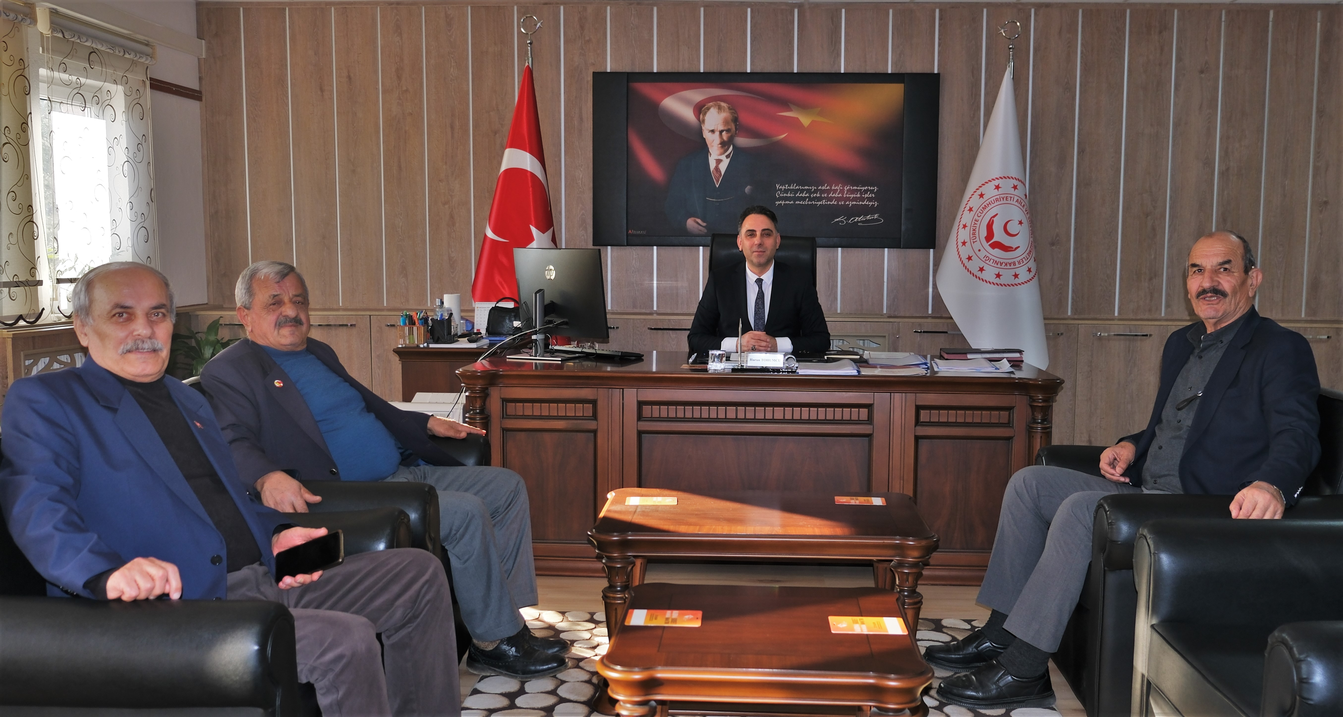 Muharip Gazilerden nezaket ziyareti.