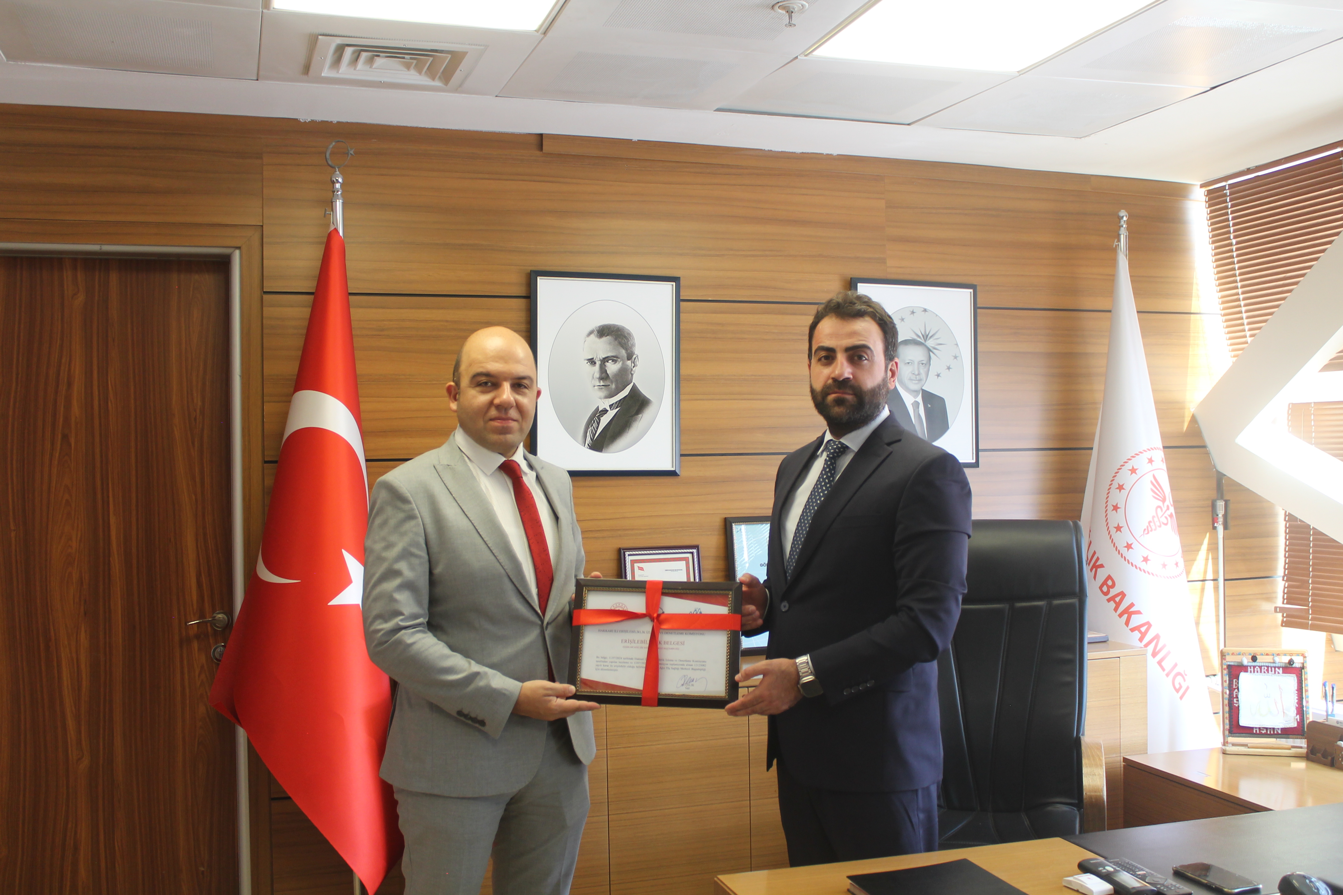 Hakkari Ağız ve Diş Sağlığı Merkezi’ne “Erişilebilirlik Belgesi” Verildi