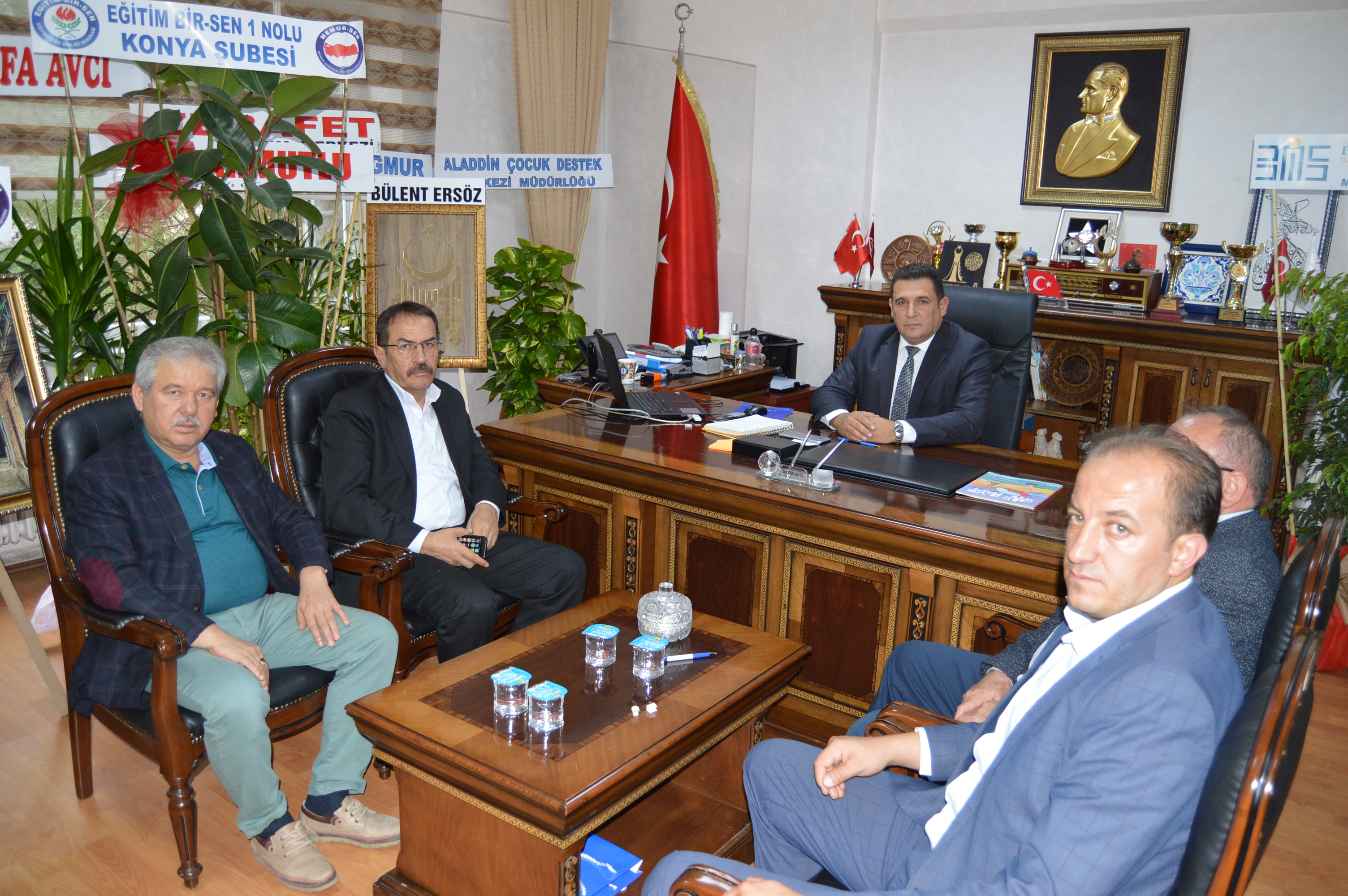 Hadim Belediye Başkanı Ahmet HADİMİOĞLU İl Müdürümüzü Makamında Ziyaret Etti