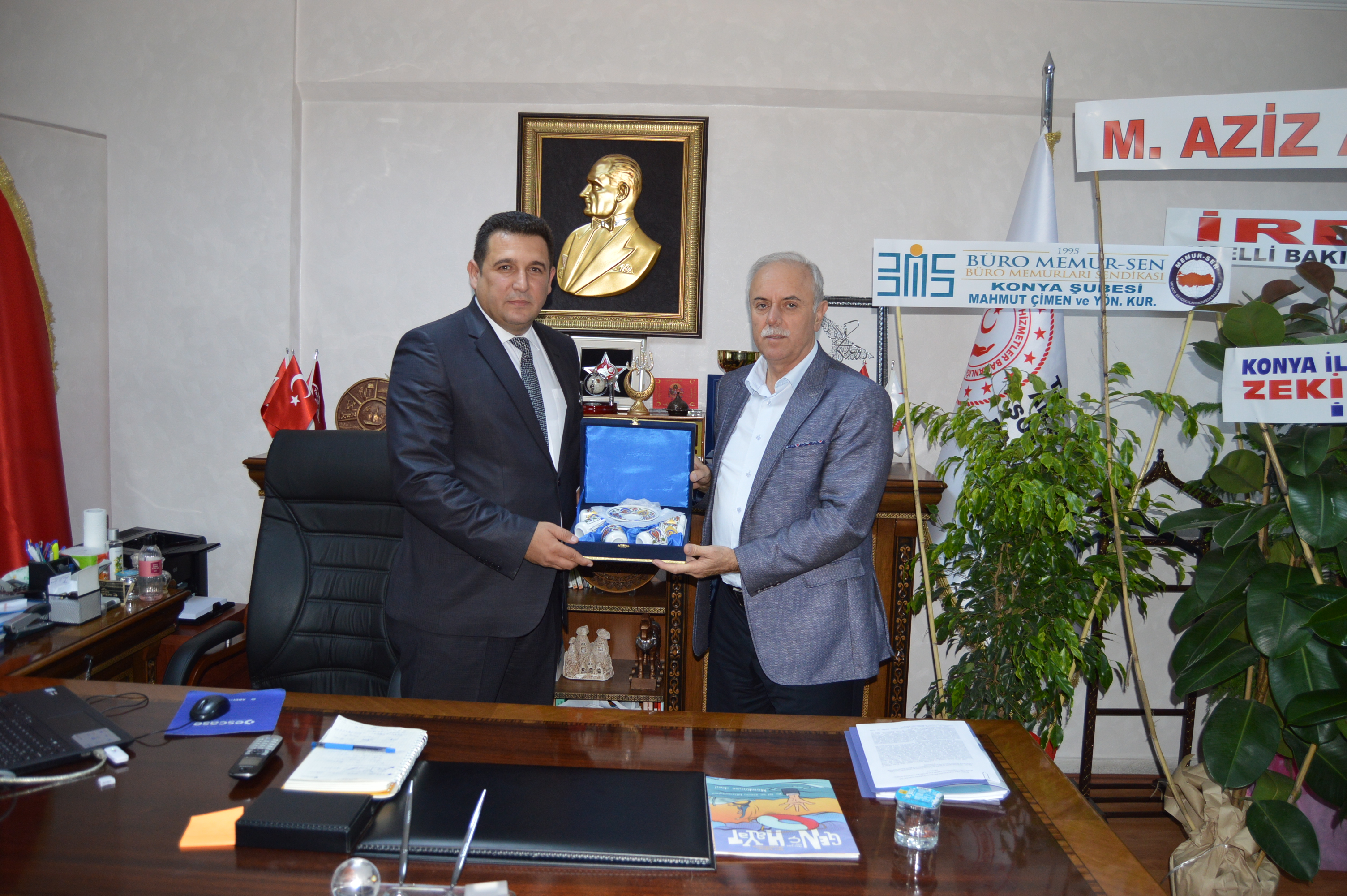 Memur-Sen Konya İl Başkanı Nazif KARLIER İl Müdürümüzü Ziyaret Etti