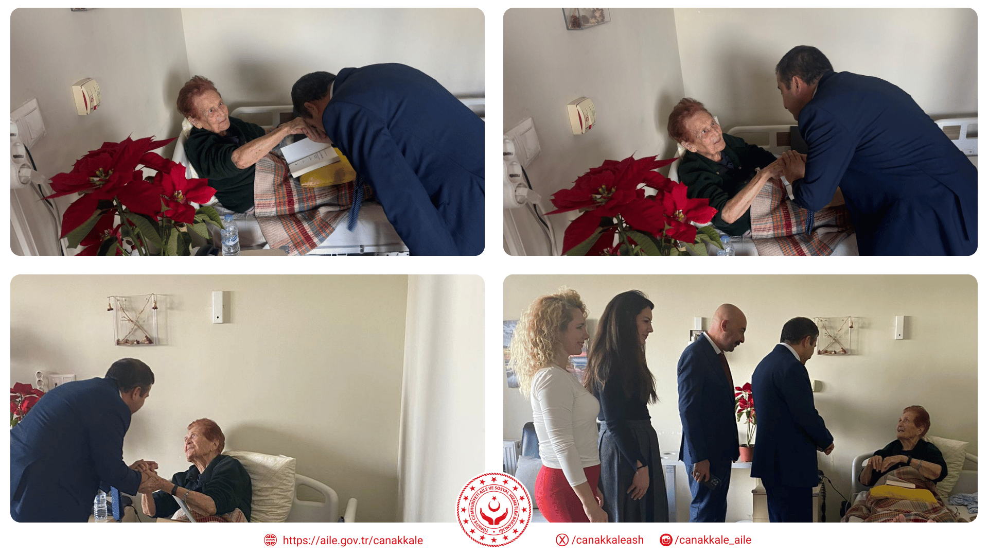 İl Müdürümüz Ali ÖMÜT Emekli Öğretmenimiz Fahriye ÖZKAN’ı Ziyaret Etti