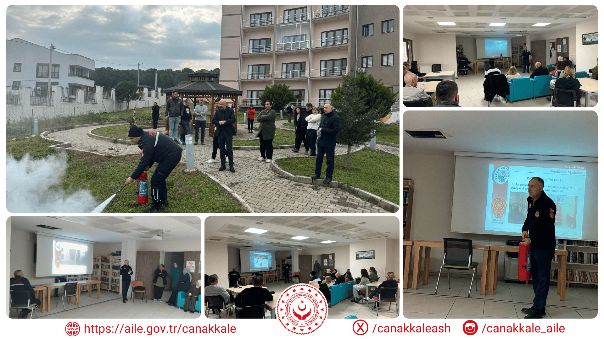 Çanakkale Huzurevimizde Yangın Güvenliği Eğitimi Ve Tatbikatı Gerçekleştirildi