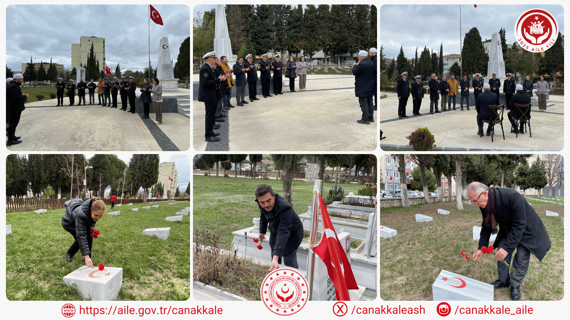 Çocuk Evleri Koordinasyon Merkezi Müdürlüğümüz, Hastane Bayırı Şehitliği'nde Düzenlenen Anma Programına Katıldı