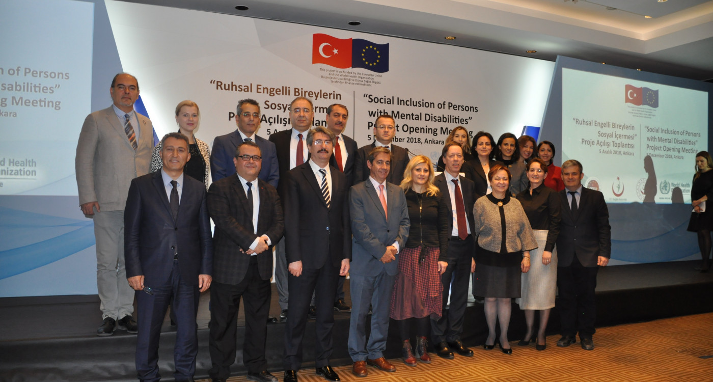 Aile, Çalışma Ve Sosyal Hizmetler Bakanlığı, Dünya Sağlık Örgütü ve Avrupa Birliği ile Ruhsal Engeli Bulunan Bireylere Yönelik Sosyal İçerme Projesini Başlattı