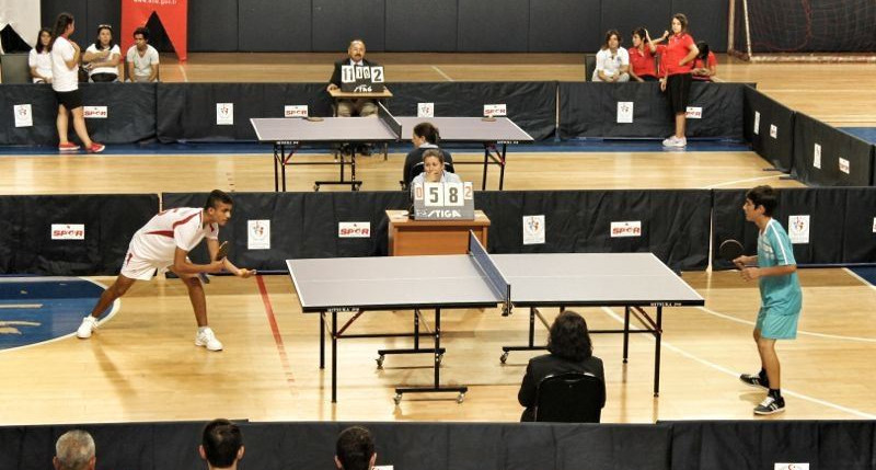 Masa tenisinde bölge elemeleri yapıldı