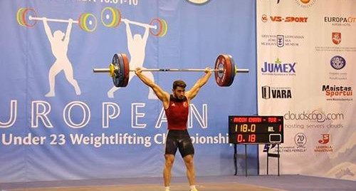 Emrah Aydın Halterde Avrupa Şampiyonu