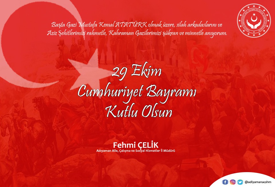 29 Ekim Cumhuriyet Bayramı Kutlu Olsun