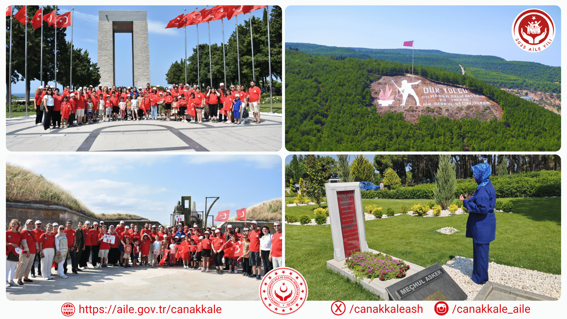 “Ailelerimizle Şehitlerimizi Ziyaret” Projesiyle Tarihe Saygı