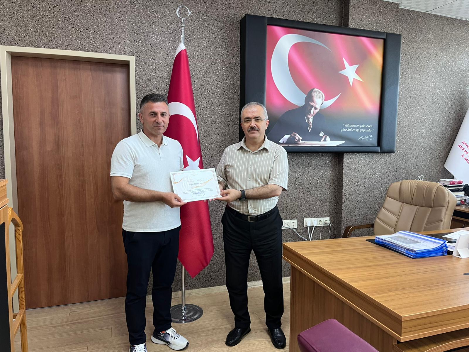 ÇES Kuruluş Müdürü Sn. Veysi Topkan'a Veda ve Yeni Görevinde Başarı Dilendi