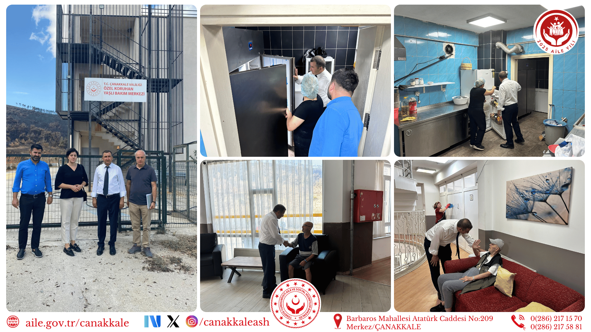 İl Müdürümüz Ali ÖMÜT Koruhan Yaşlı Bakım Merkezini Ziyaret Etti