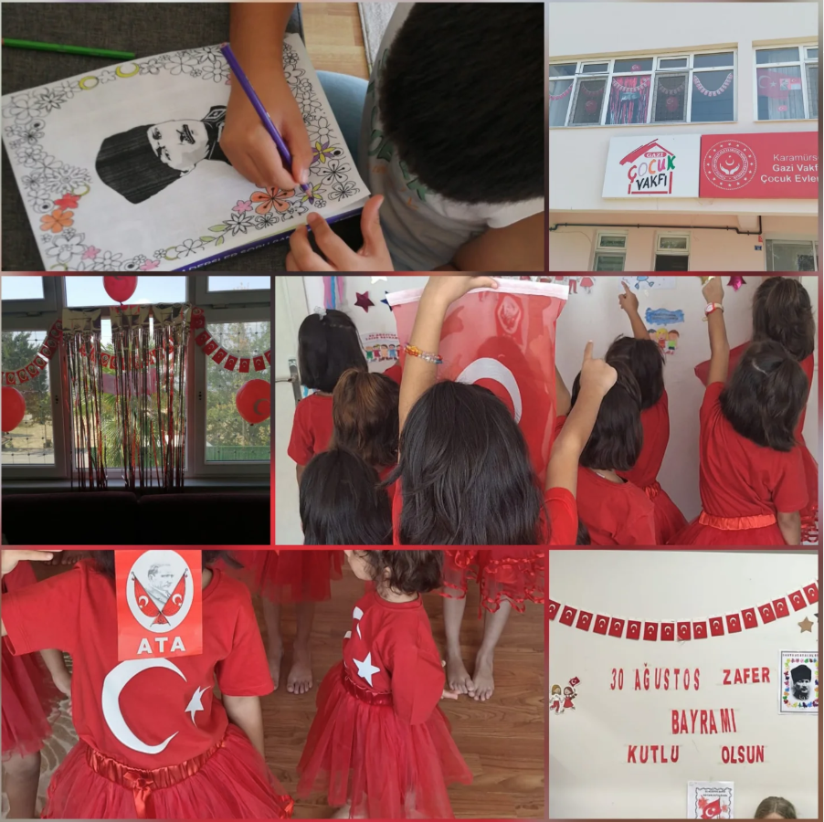 Gazi Vakfı Gazanfer Bilge Çocuk Evleri Sitemizde, 30 Ağustos Zafer Bayramı coşkusu