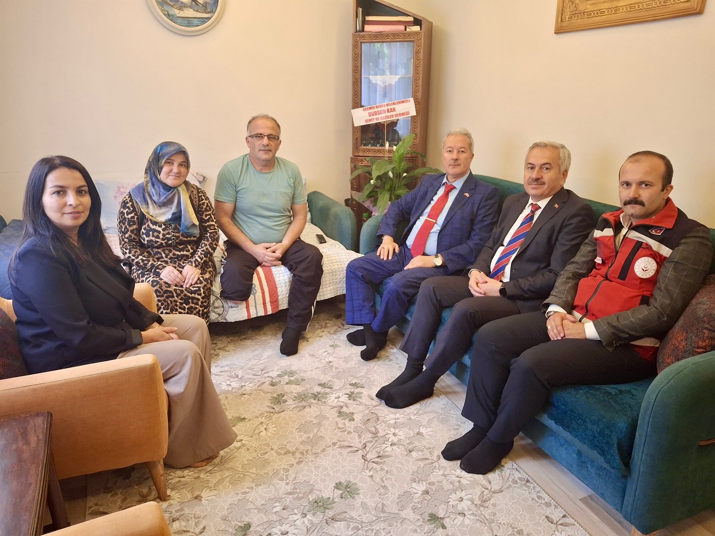 Kahraman Gazimiz Mehmet Sarıoğlu ve Eşi Şenay Hanım Hanelerinde Ziyaret Edildi