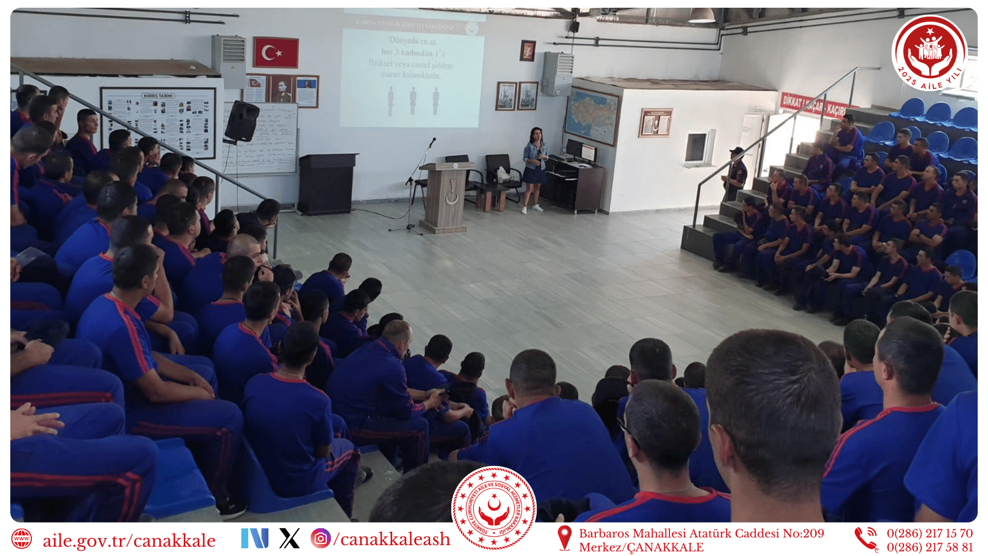 116. Jandarma Eğitim ve Alay Komutanlığında Bilgilendirme Semineri