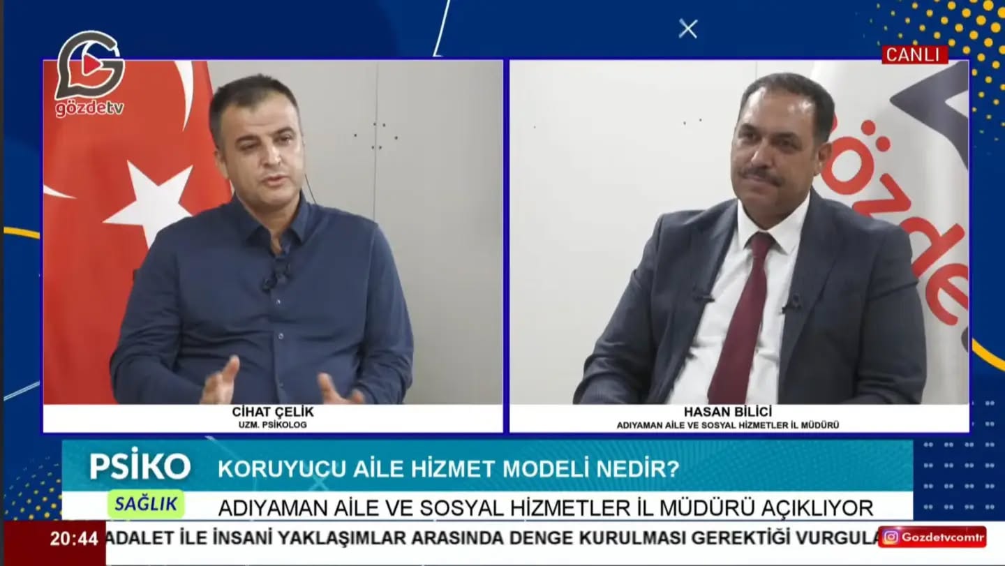 İl Müdürümüz Sayın Hasan Bilici, Gözde TV'nin PsikoSağlık Programına Konuk Oldu