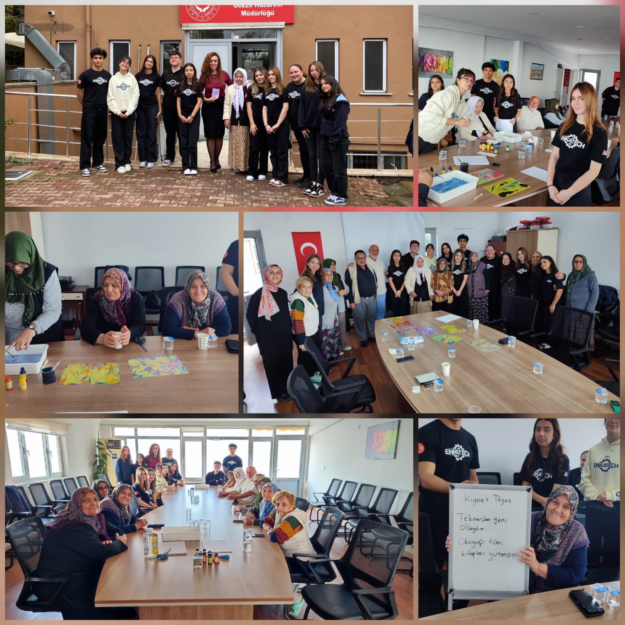 ENKA Meslek Lisesi Öğrencilerinden Gebze Huzurevimize Renkli Ziyaret