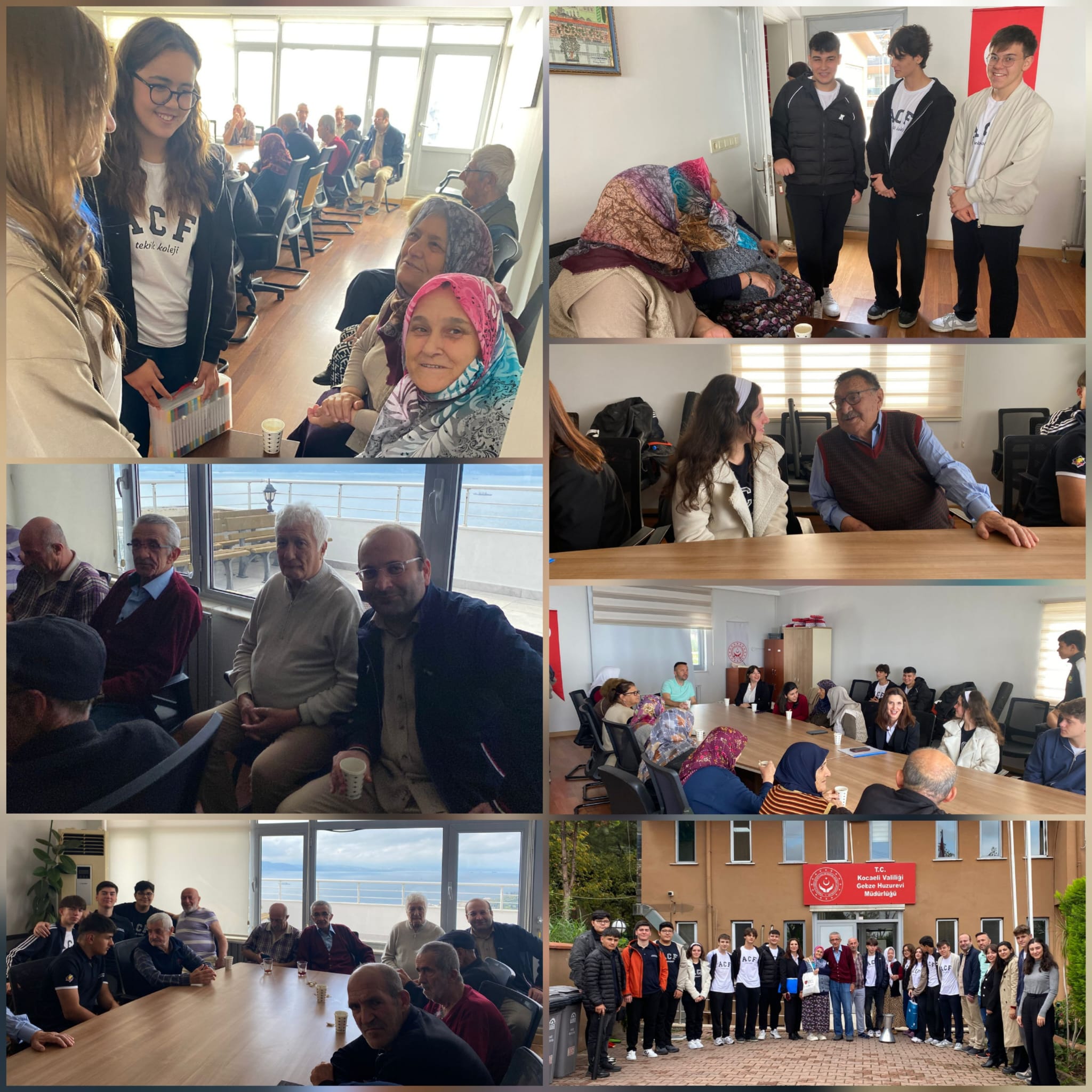 Gebze Huzurevi Müdürlüğümüzde, Özel Adem Ceylan Final Mesleki ve Teknik Anadolu Lisesi öğrenci ve öğretmenlerini misafir ettik. 