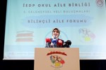 Bakanımız Göktaş, 5. Geleneksel Veli Buluşmaları Bilinçli Aile Forumu'na katıldı
