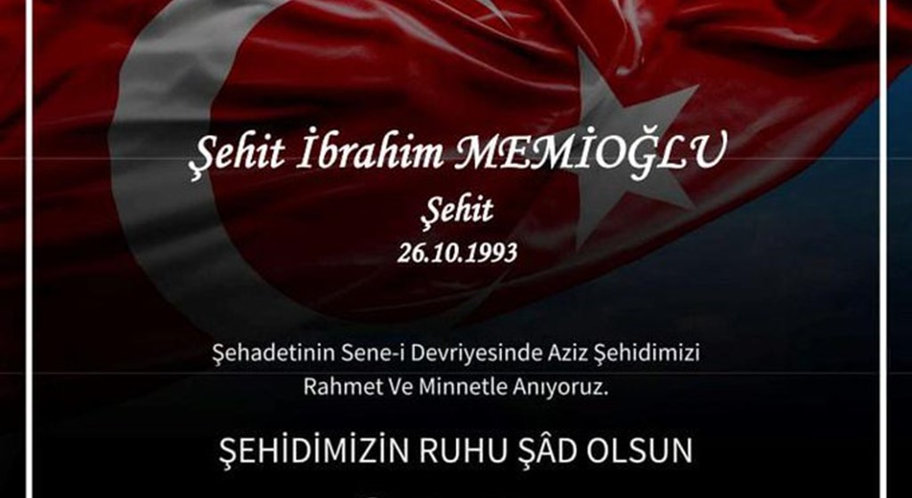 Şahedetinin sene-i devriyesinde şehidimize rahmet diliyoruz. Mekanı cennet makamı Âli olsun.