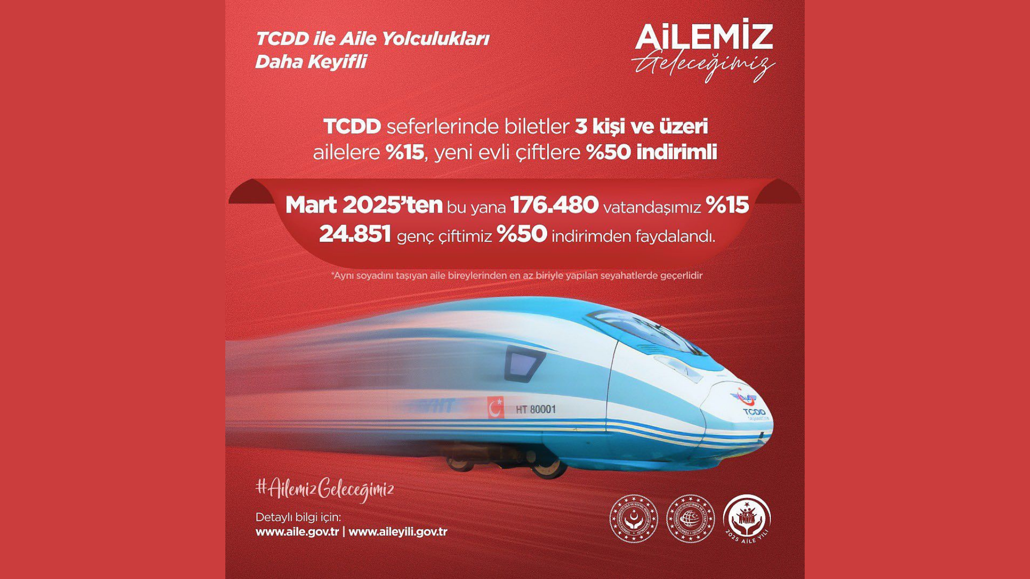 Ailenizle birlikte çıkacağınız her yolculuk artık daha keyifli! 🚂