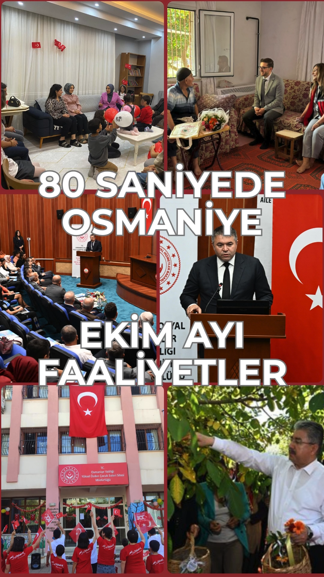 80 SANİYEDE OSMANİYE EKİM AYI FAALİYETLER
