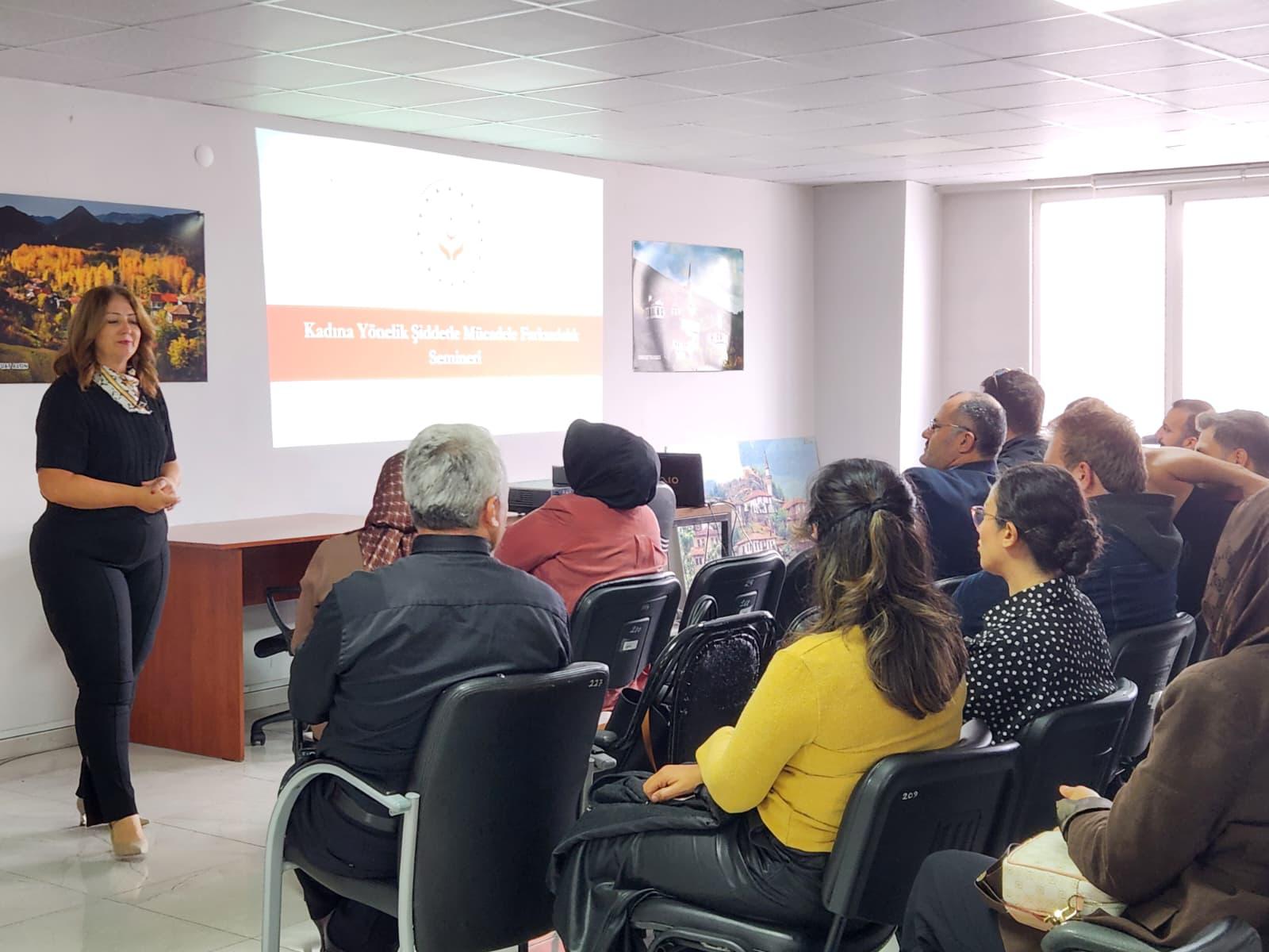 Kamu Personeline Kadına Yönelik Şiddetle Mücadele Farkındalık Eğitimi