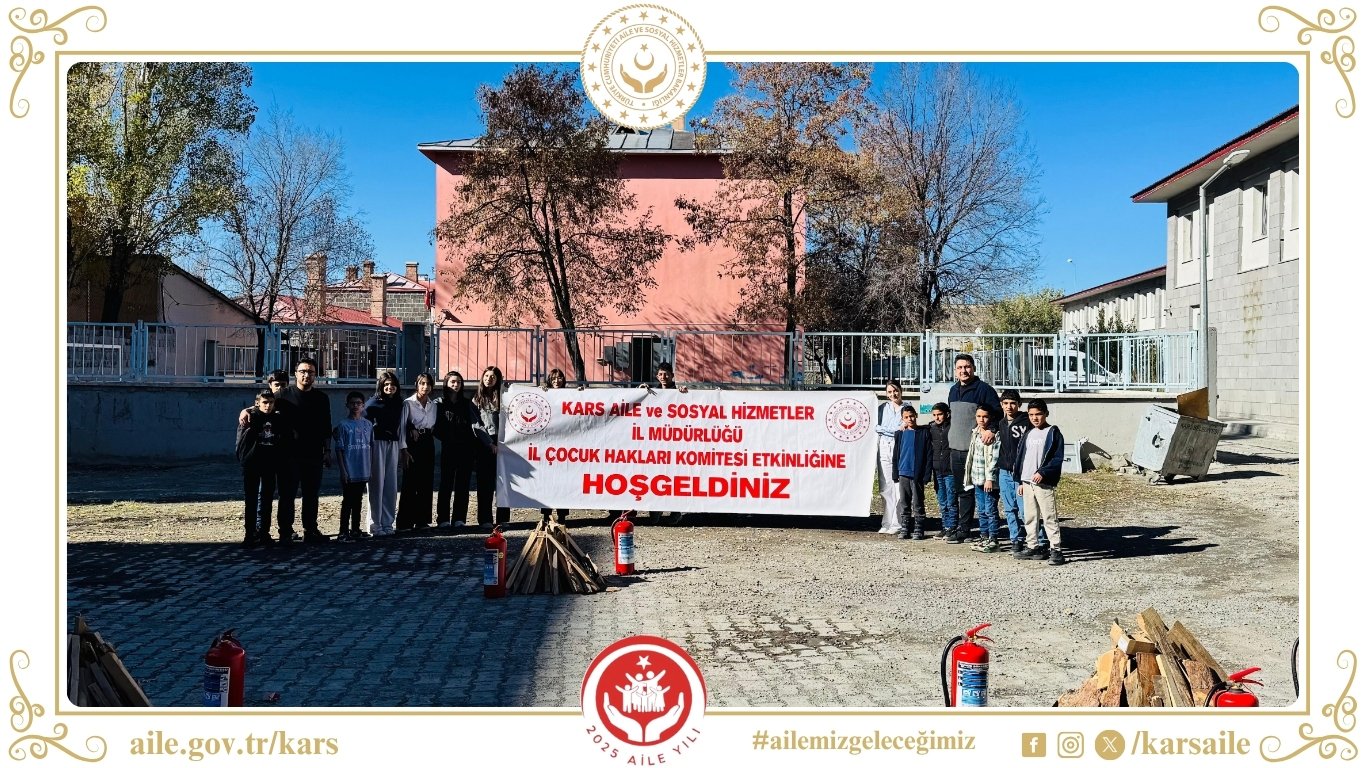 📍 Çocuk Hakları İl Komitesi ile Yangın Tatbikatı Etkinliği