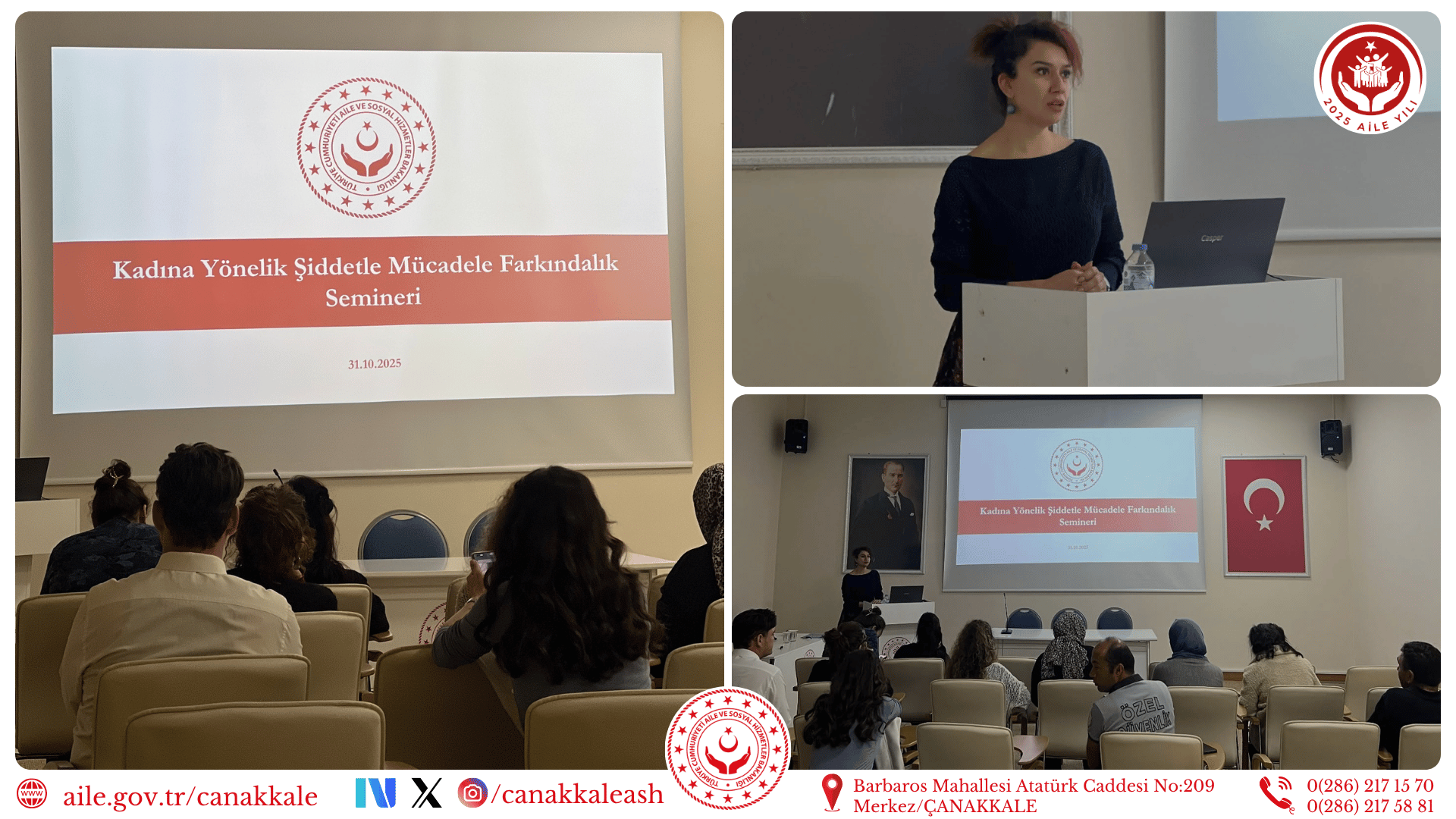 🎯 Kadına Yönelik Şiddetle Mücadele Farkındalık Semineri