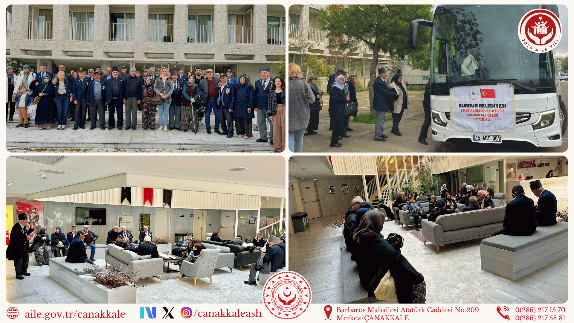 Burdur’dan Gelen Şehit Yakınlarımız ve Gazilerimizi Ağırladık