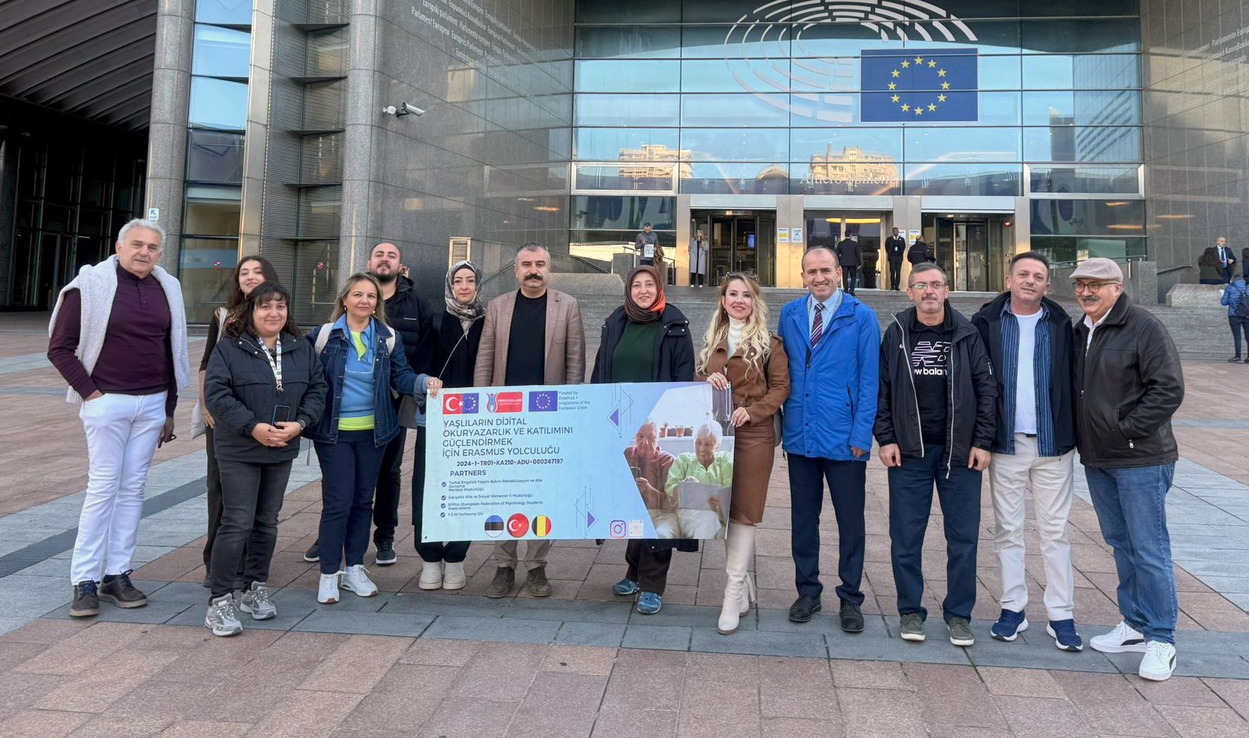 KA210-ADU “Yaşlıların Dijital Okuryazarlık ve Katılımını Güçlendirme” Projesi Kapsamında Belçika’da 3. Öğrenme ve Öğretme Faaliyeti Gerçekleştirildi.