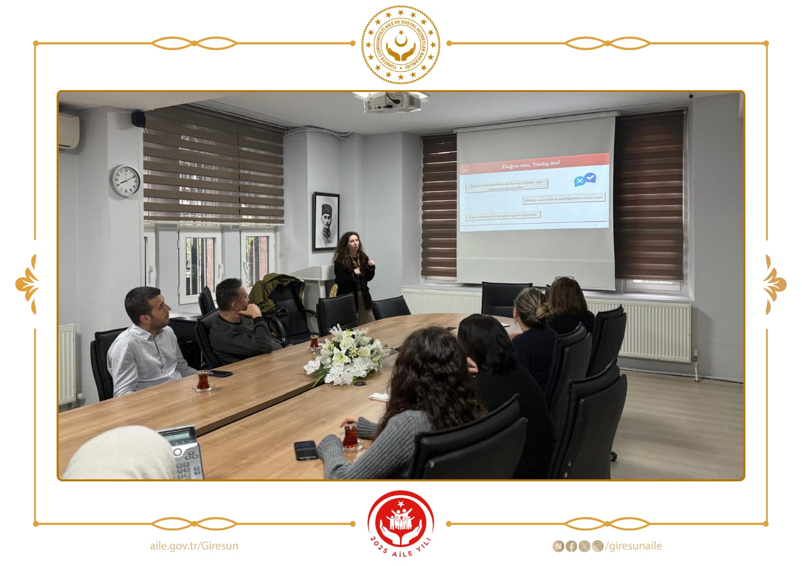 Giresun’da Kamu Personeline “Kadına Yönelik Şiddetle Mücadele” Eğitimi Verildi