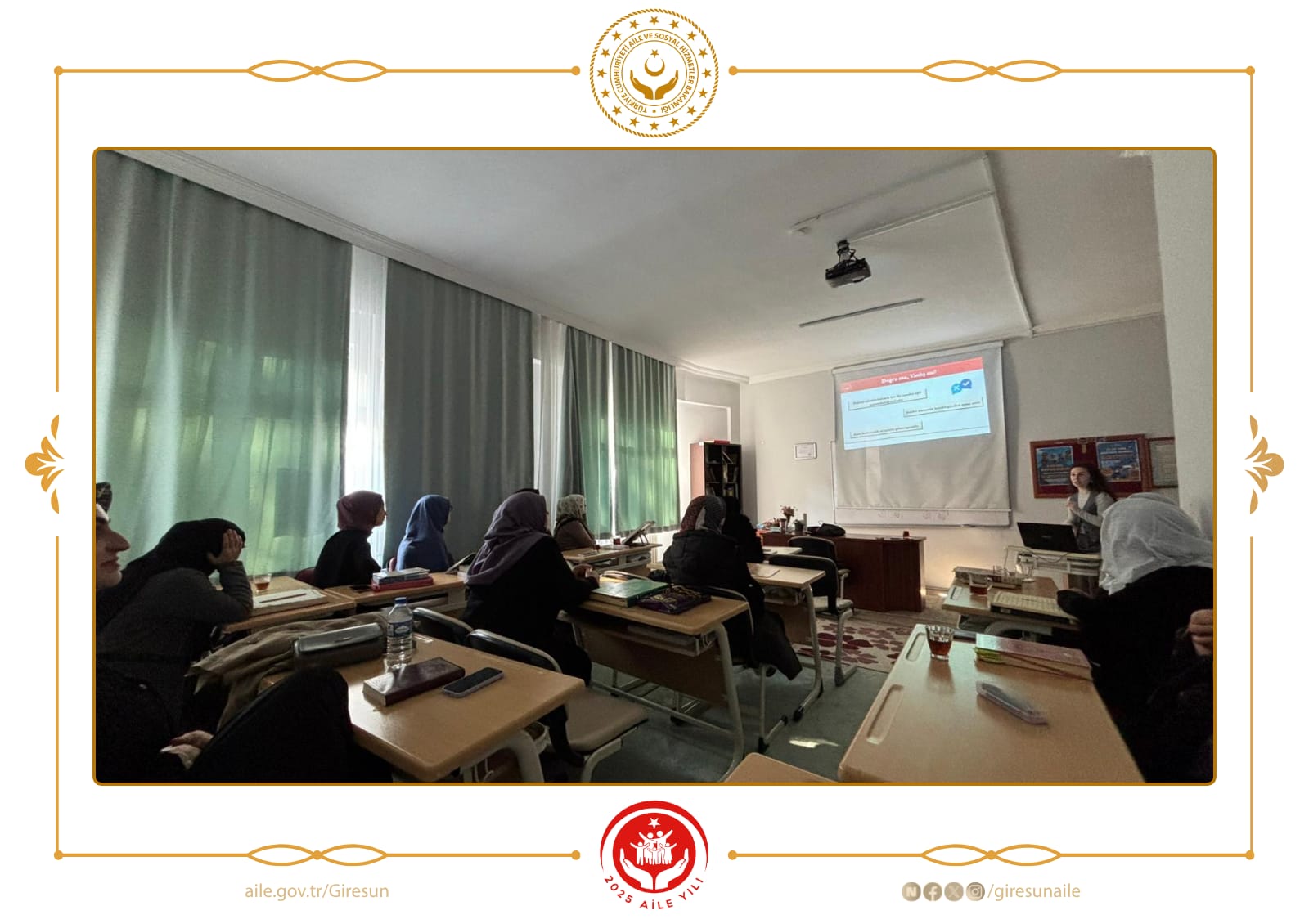 Giresun’da Kadına Yönelik Şiddetin Önlenmesi İçin Eğitimler Aralıksız Sürüyor