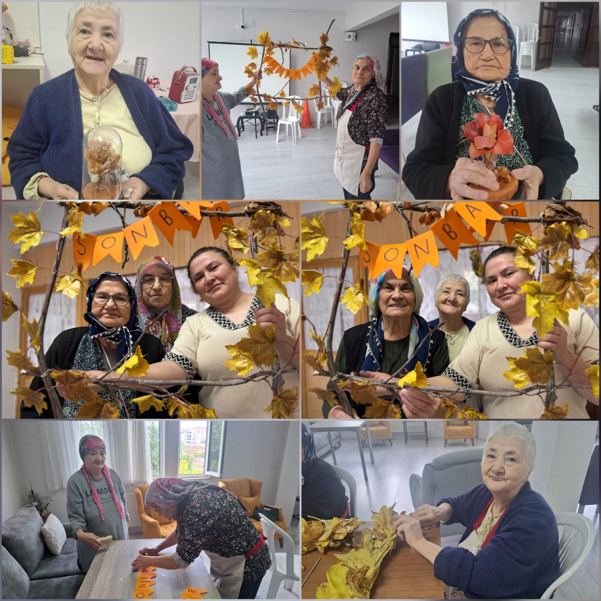 Sonbaharın Neşesi Gölcük Huzurevi'nde: Kuru Yapraklar Sanata Dönüştü!