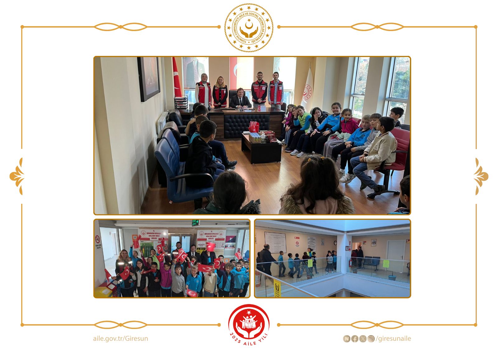 Şebinkarahisar Sosyal Hizmet Merkezi, İstiklal İlkokulu Öğrencilerini Ağırladı