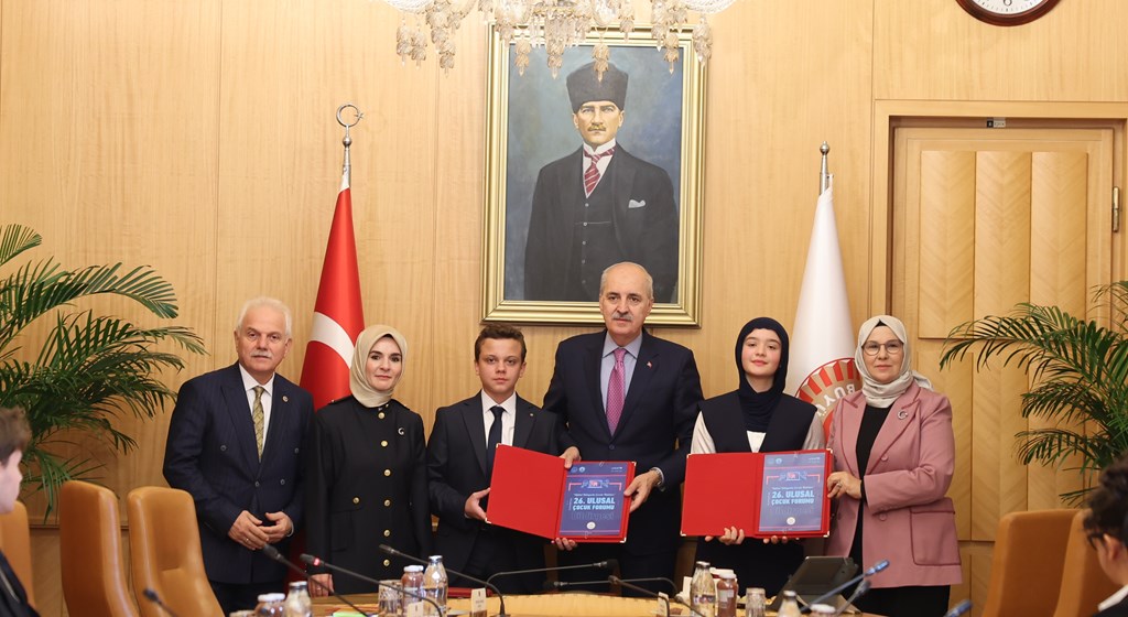 26. Ulusal Çocuk Forumu Sonuç Bildirgesi TBMM Başkanı Kurtulmuş’a takdim edildi