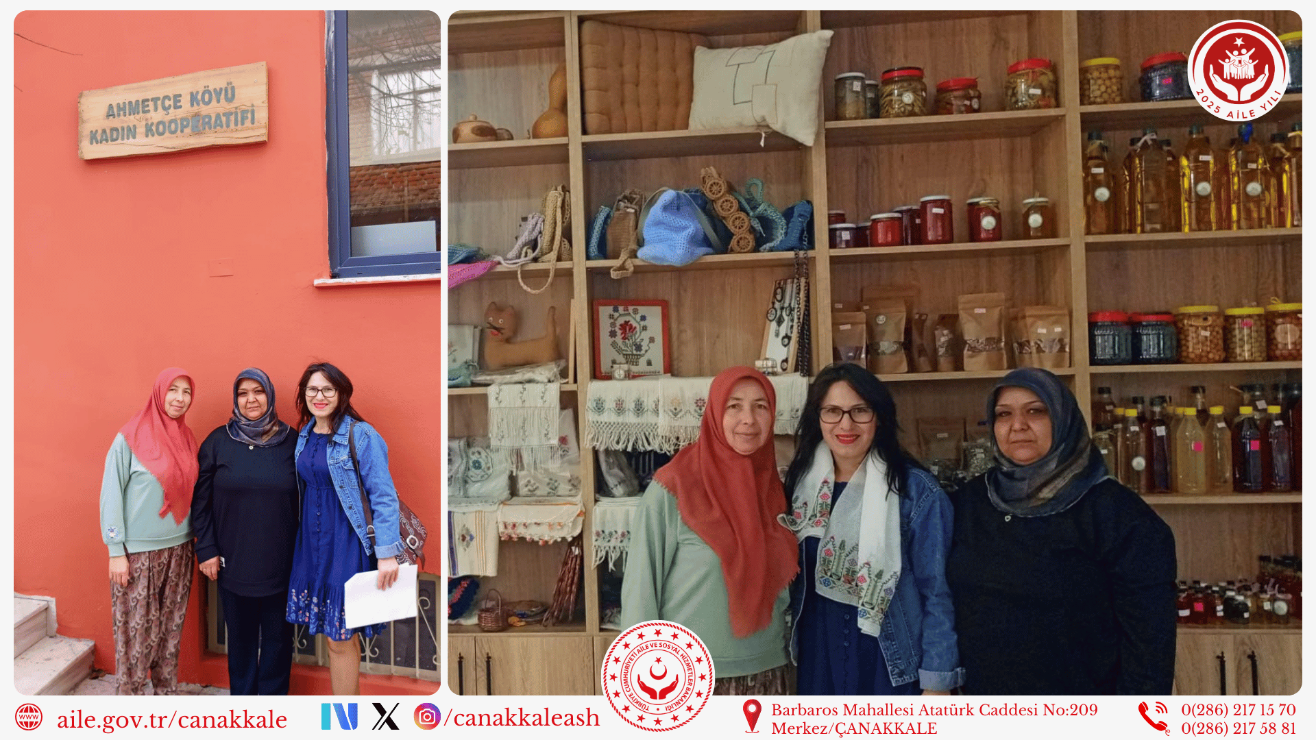 S.S. Ahmetçe El Emeği Hesap İşleri Kadın Girişimi Üretim ve İşletme Kooperatifi Ziyareti