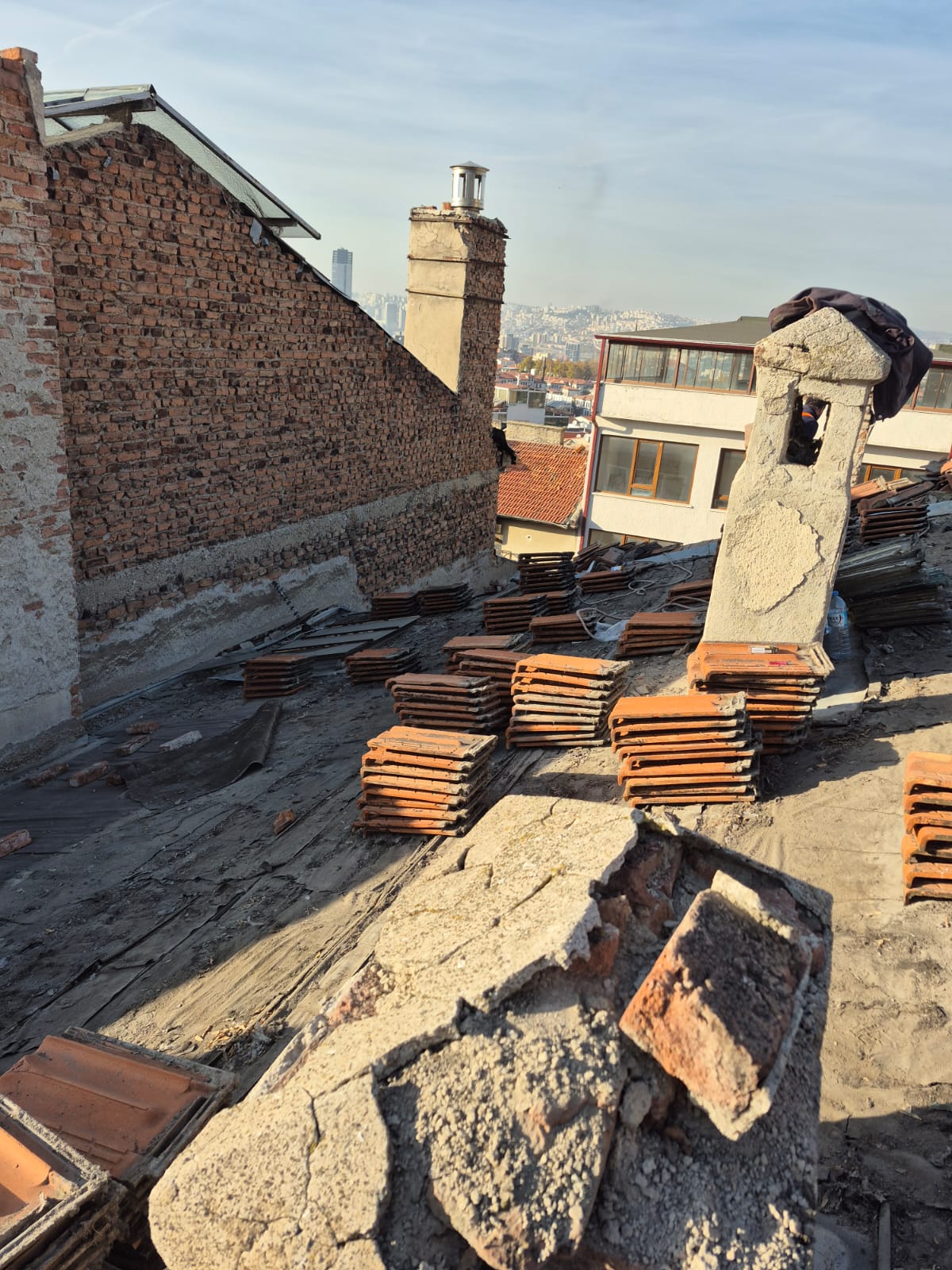 Ek Hizmet Binası Onarım Çalışması Başladı..