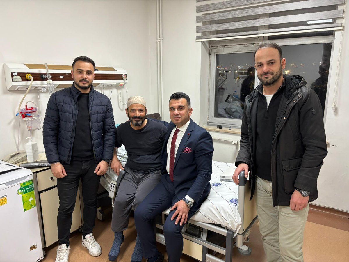 Şehit Polis Memuru Kubilay Karaman’ın Babası Vedat Karaman’a Hastane Ziyareti